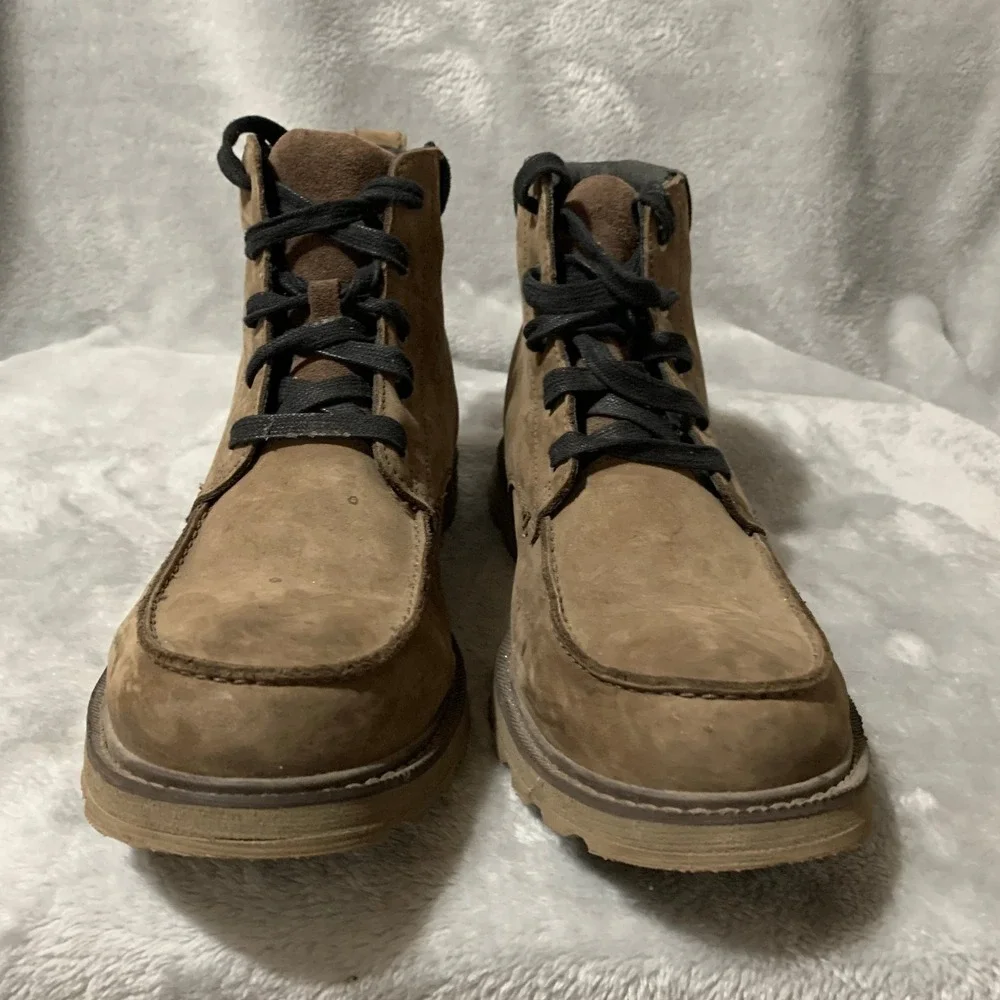 Sorel Madson ll Boots Men's Brown Waterproof Leather Moc‎ Toe Ankle Casual
